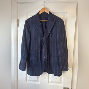 Suitsupply navy stripe suit size 25